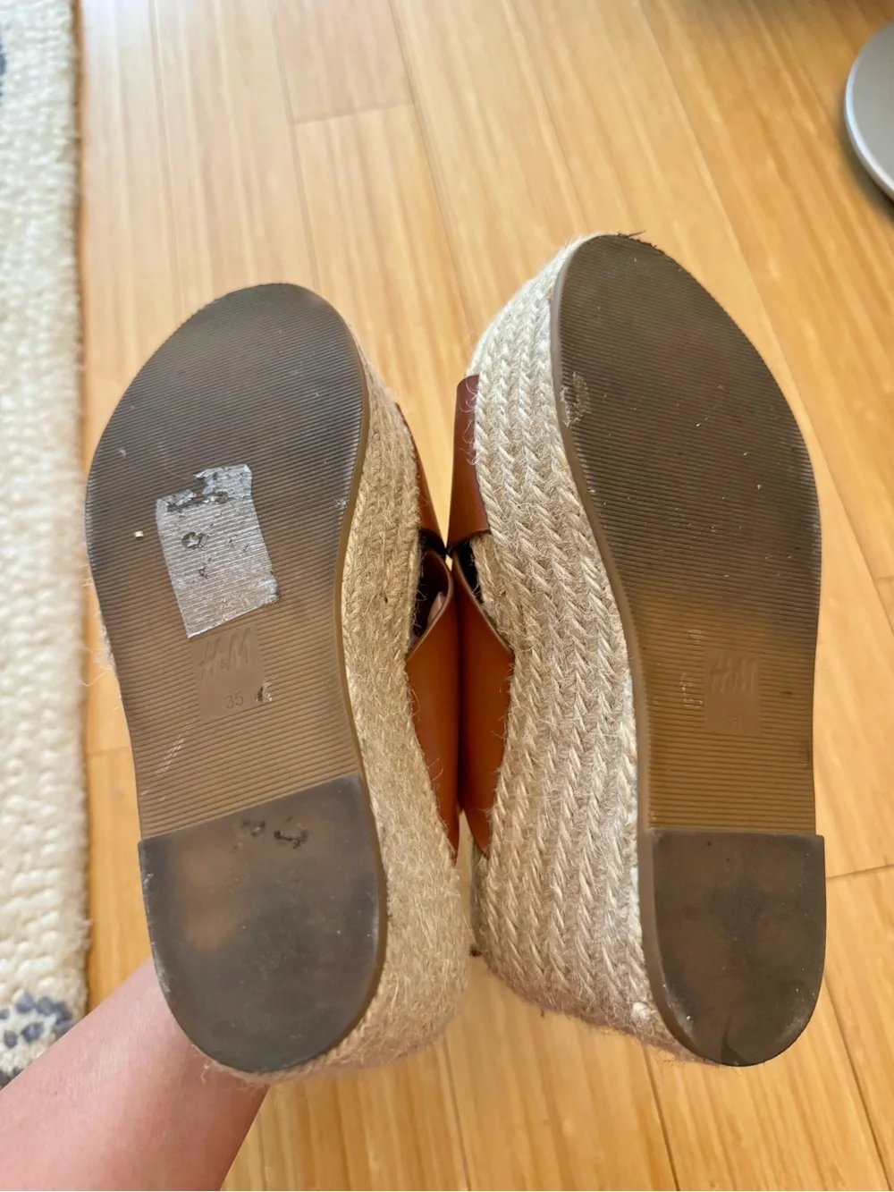 H&M Platform Espadrille Slingback Sandals